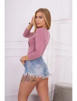 model 18746060 body s potiskem pistole tmavě růžové - K-Fashion