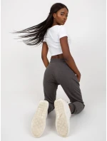 Dámske tepláky B 005 tmavo šedé