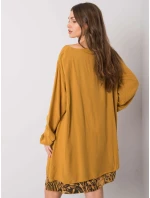 Šaty DHJ SK 21451.50 tmavo žltá