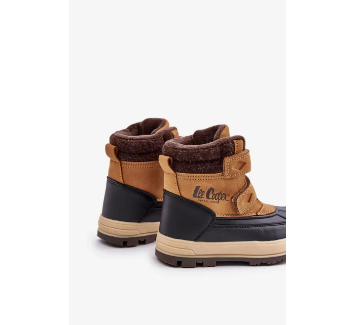 Chlapčenské zateplené snežnice Lee Cooper Camel Chlapčenské zateplené snežnice Lee Cooper Camel