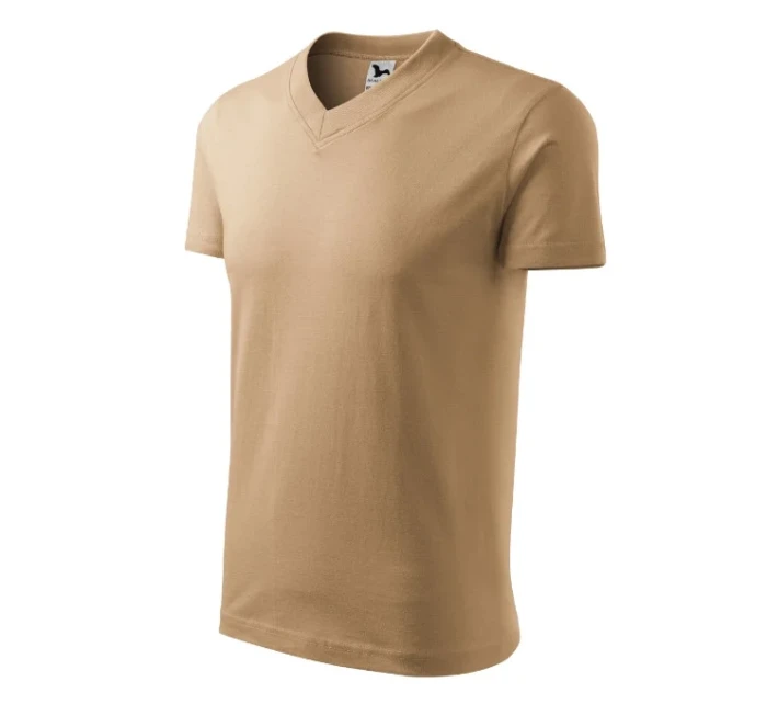 V-neck tričko unisex písková V-neck tričko unisex písková