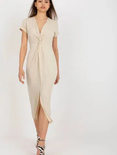 Denní šaty model 18828832 béžové New Collection - FPrice