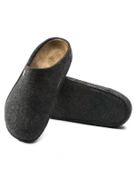 Birkenstock Zermatt Cozy Home Anthracite Vlnené plstené papuče Regular Wide (1014938)