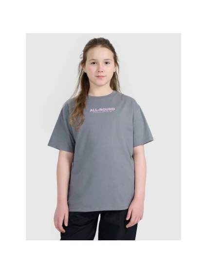 Dívčí tričko oversize s potiskem model 21870603 - 4F