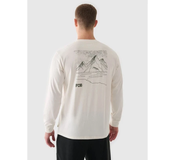 Pánské tričko oversize s potiskem a dlouhým rukávem model 21907571 - 4F