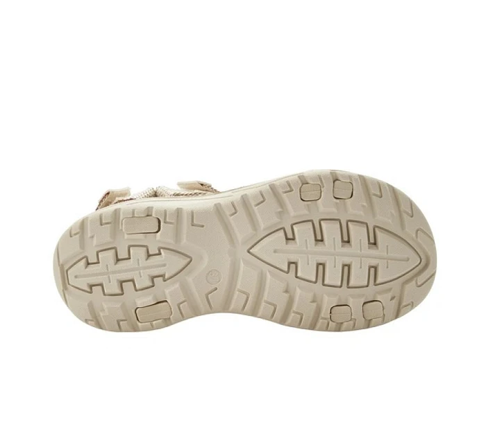 Lee Cooper dámske sandále na suchý zips na letnú pláž light beige cream women's