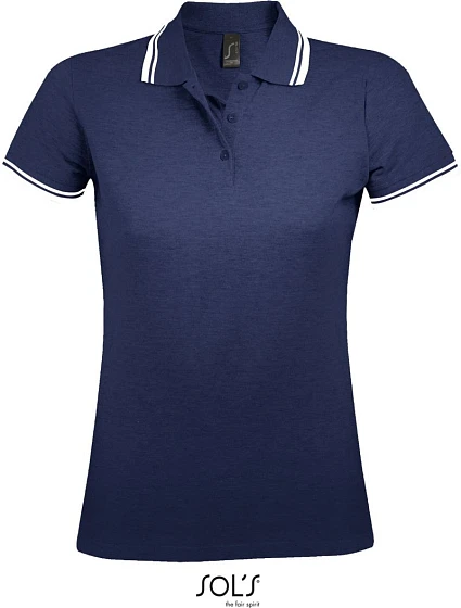 SOL'S Pasadena Women Dámske piqué polo 25.0578 francúzska námornícka modrá/biela SOL'S Pasadena Women Dámske piqué polo 25.0578 francúzska námornícka modrá/biela