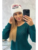 Dámska čiapka Ofelia K349 biela Dámska čiapka Ofelia K349 biela