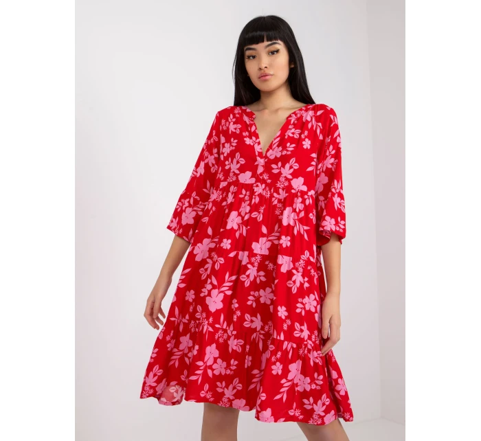 Dámske šaty-D73771M30214C-červené Dámske šaty-D73771M30214C-červené