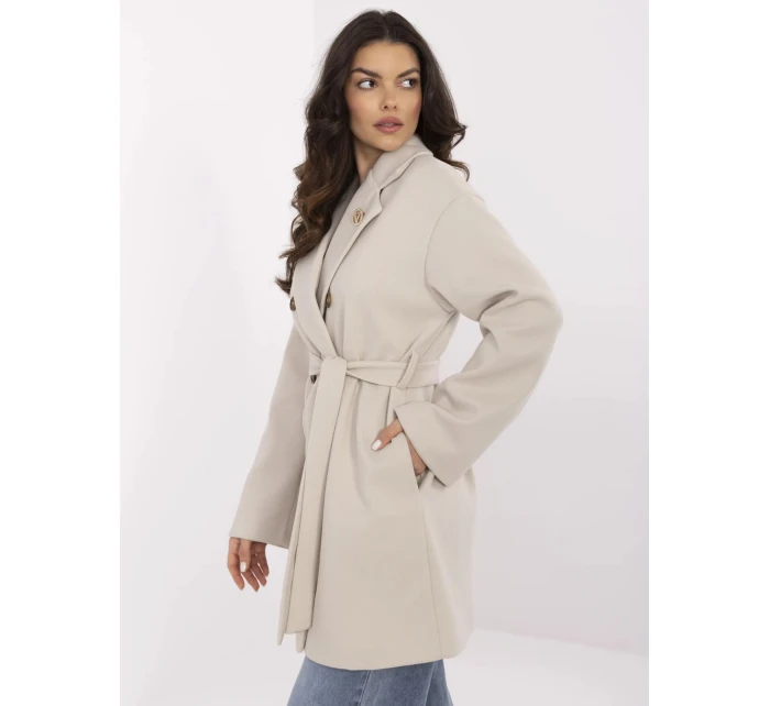 Kabát TW CZ BI 28987.85 svetlo béžový