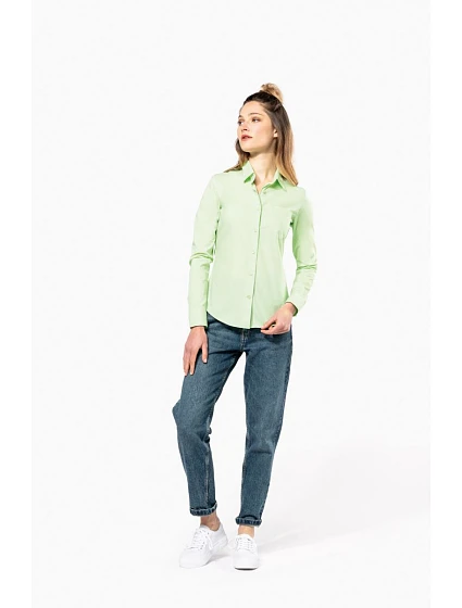 K 549 Popelínová halenka s dlouhým rukávem orange model 22510307 - Kariban K 549 Popelínová halenka s dlouhým rukávem orange model 22510307 - Kariban
