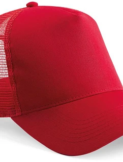 Beechfield B 640 5-panelová čiapka typu Trucker 53.0640 classic red/classic red