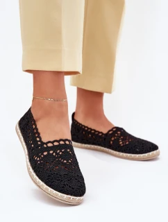 Krajkové Espadrilky Dámské Černé model 21701546 - Boto