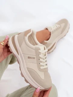 Dámské sportovní tenisky Big Star TT274876 HI-POLY SYSTEM Béžové