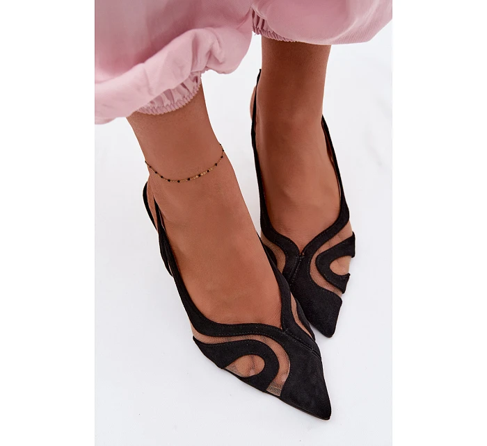 Dámské sandály na jehlovém podpatku Černé model 22103166 - Boto Dámské sandály na jehlovém podpatku Černé model 22103166 - Boto
