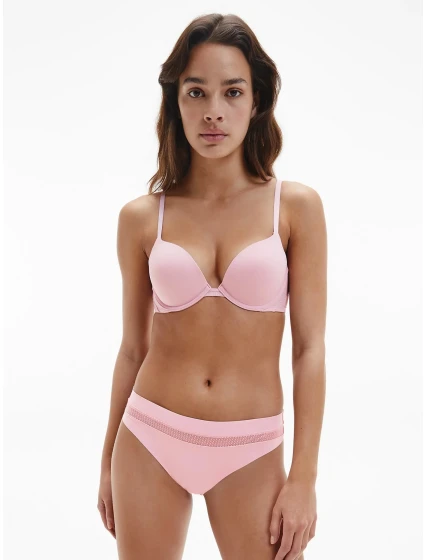 Plunge push up podprsenka QF5613E 7Z2 ružová - Calvin Klein Plunge push up podprsenka QF5613E 7Z2 ružová - Calvin Klein