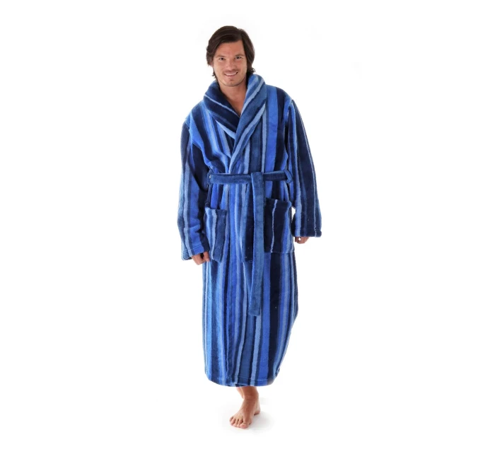 Pánsky župan Joe 3130 pruhovaný modrý - Vestis Pánsky župan Joe 3130 pruhovaný modrý - Vestis