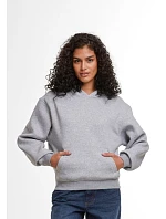 Build your Brand BY 444 Dámska mikina s kapucňou v oversize strihu „Loose Fit“ 56.0444 biela