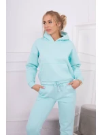 Teplá súprava s mikinou viazanou na spodnú časť mäty Teplá súprava s mikinou viazanou na spodnú časť mäty