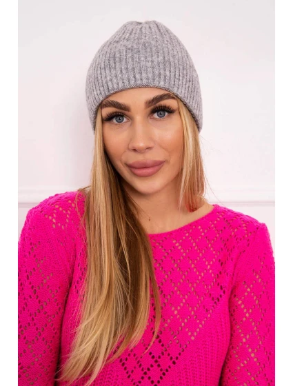 Tenká čiapka Wioletta K251 svetlo šedá Tenká čiapka Wioletta K251 svetlo šedá