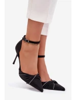 Podpatky s krystaly Černá model 21788368 - Boto