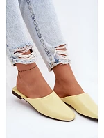 Dámské z imitace kůže Ploché Žluté model 22102949 - Boto Dámské z imitace kůže Ploché Žluté model 22102949 - Boto