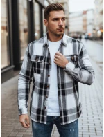 Pánská černobílá kostkovaná košile Dstreet model 21994085 - FashionStreet