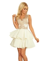 Dámské šaty s krajkovým dekoltem model 5963836 - numoco