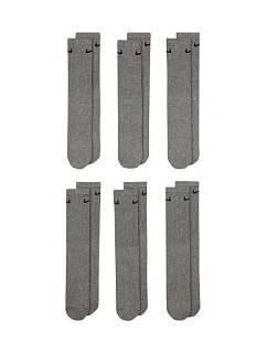 Nike Everyday Cush Crew 6 párov sivých ponožiek SX7666 064