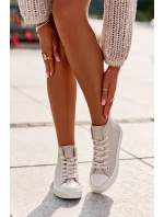 Dámské Tenisky Zateplené Z Eko Kůže Růžové Big Star model 21669440 - Big Star Shoes