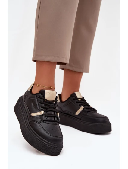 Dámské Sneakersy Na Platformě Big Star model 21706303 Černé - Big Star Shoes