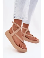 Dámské sandály na platformě Béžové model 22038413 - Boto