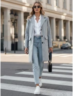 Dámský  kabát světle šedý Dstreet model 21980428 - FashionStreet