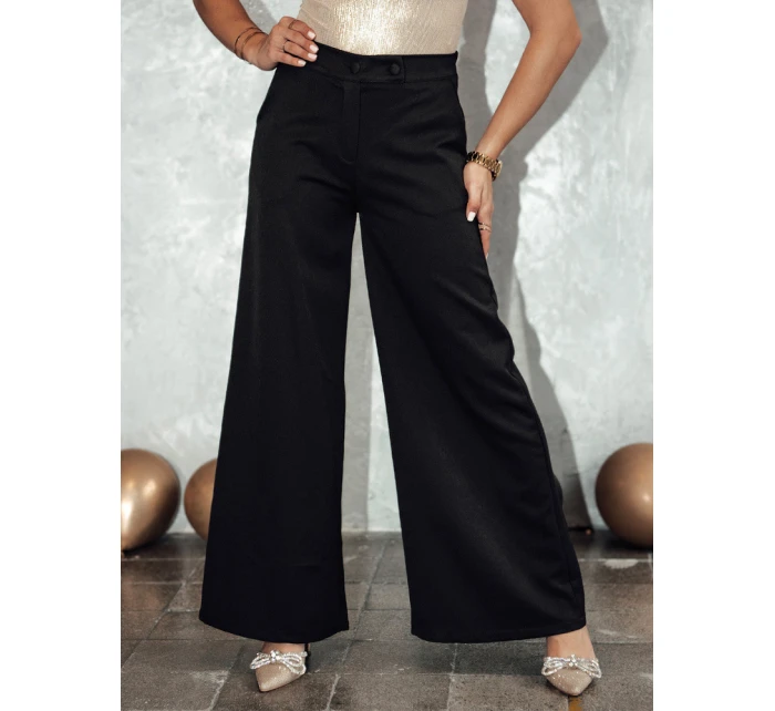 Dámské široké kalhoty black Dstreet model 21982092 - FashionStreet