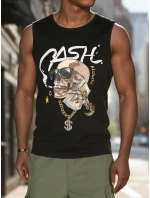 Pánské tričko bez rukávů černé Dstreet model 21988519 - FashionStreet