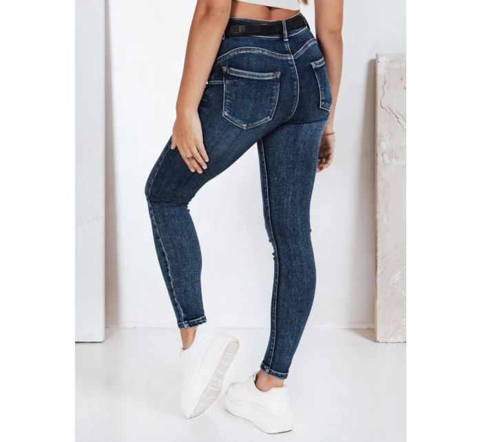 Dámske push up džínsy tmavomodré FashionStreet UY2800