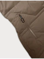 Béžová dámska zimná bunda s kapucňou J Style (16M9099-62) Béžová dámska zimná bunda s kapucňou J Style (16M9099-62)