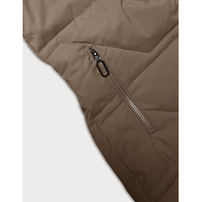 Béžová dámska zimná bunda J Style s kapucňou (16M9099-62)