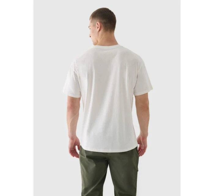 Oversize jednofarebné unisex tričko 4F 4FRAW24TTSHU2672-12S