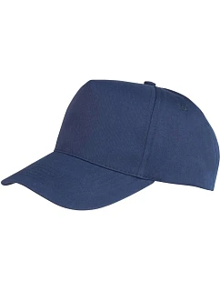 Result Headwear RC 084J Detská 5-panelová čiapka s kšiltom 28.084J tmavomodrá
