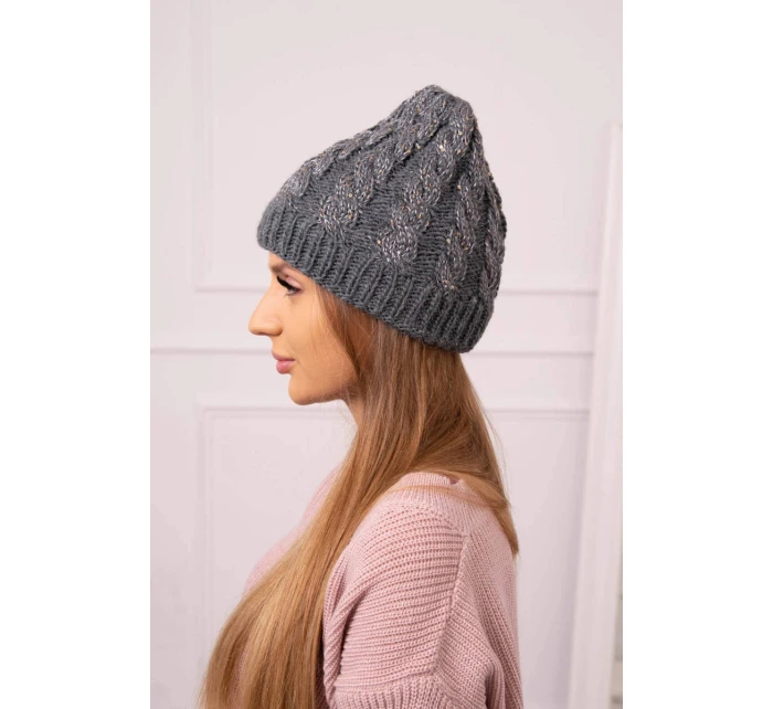 Dámska čiapka Kalina K362 dark grey