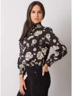 Blúzka DHJ BZ 8501.79 čierna a béžová Blúzka DHJ BZ 8501.79 čierna a béžová