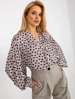 Dámska košeľa LK KS 509017.64 tmavo ružová - FPrice