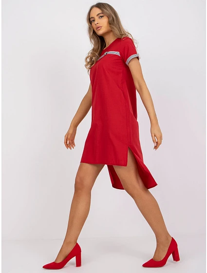 Dámské šaty LK SK model 17434172 červená - FPrice