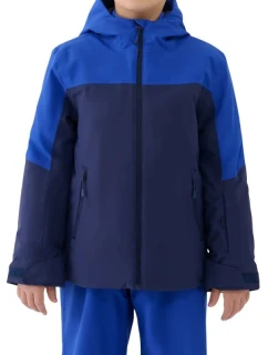 Chlapčenská lyžiarska bunda 4F M0821 navy blue 4FJWAW25TTJAM0821 31S