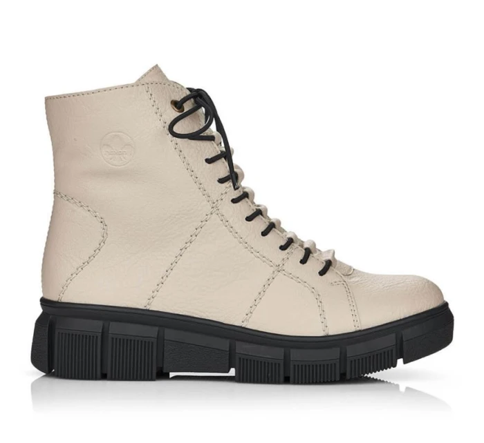 Rieker W X3428 béžové zateplené topánky