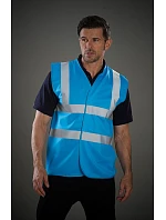 Bezpečnostná vesta Yoko HVW 100 Hi-Vis 79.W100, žltá, vysoká viditeľnosť