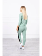 Tmavo mätová sada s leopardím potlačou