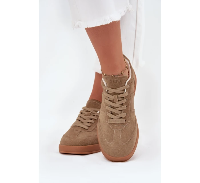 Dámské semišové sneakersy Big Star model 21705779 HIPOLY SYSTEM Béžové - Big Star Shoes Dámské semišové sneakersy Big Star model 21705779 HIPOLY SYSTEM Béžové - Big Star Shoes