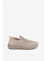 Materiálové model 22130421 Sportovní Boty Dámské Béžové Olive - Boto